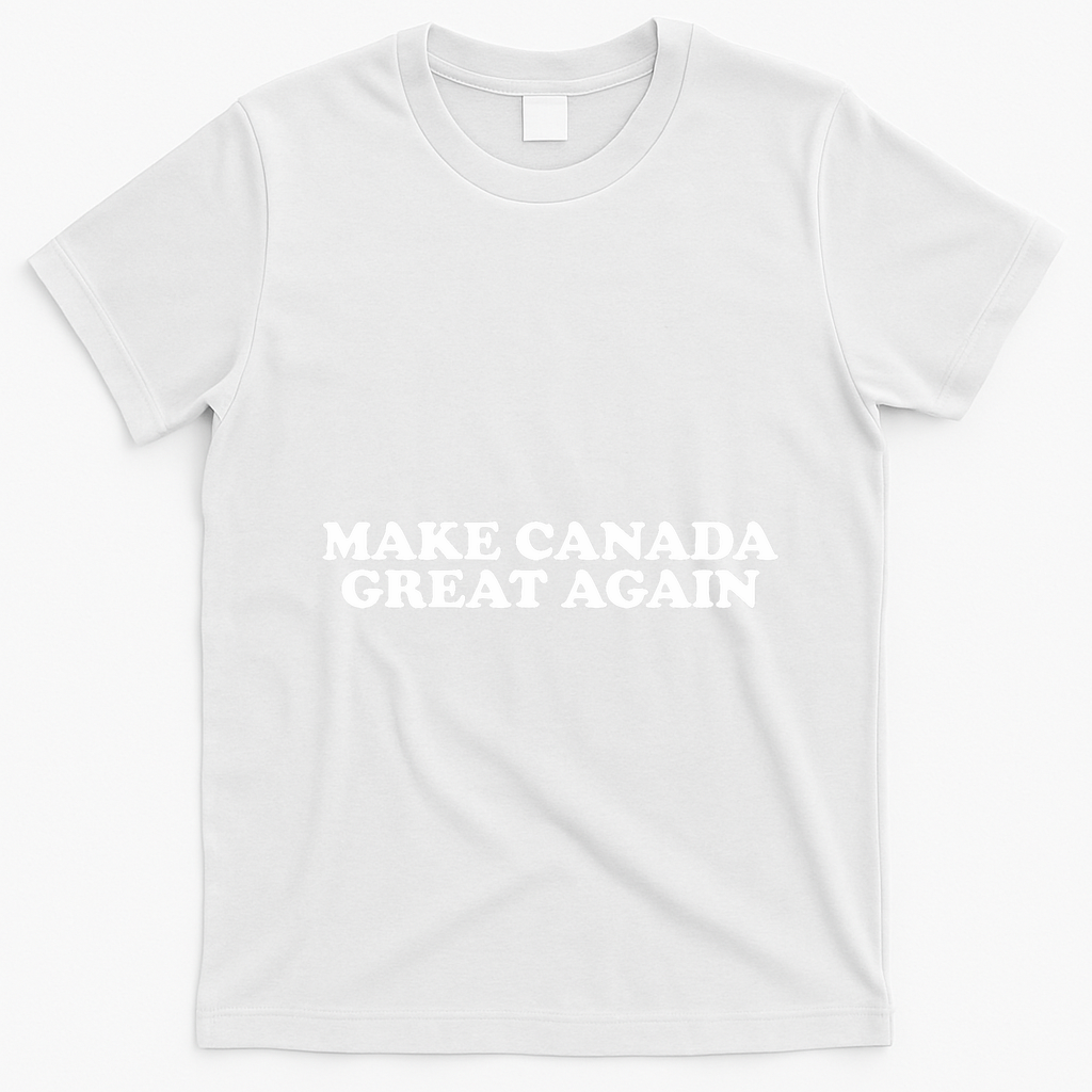 Make Canada Great Again Canada 51st State Funny T-Shirt - White