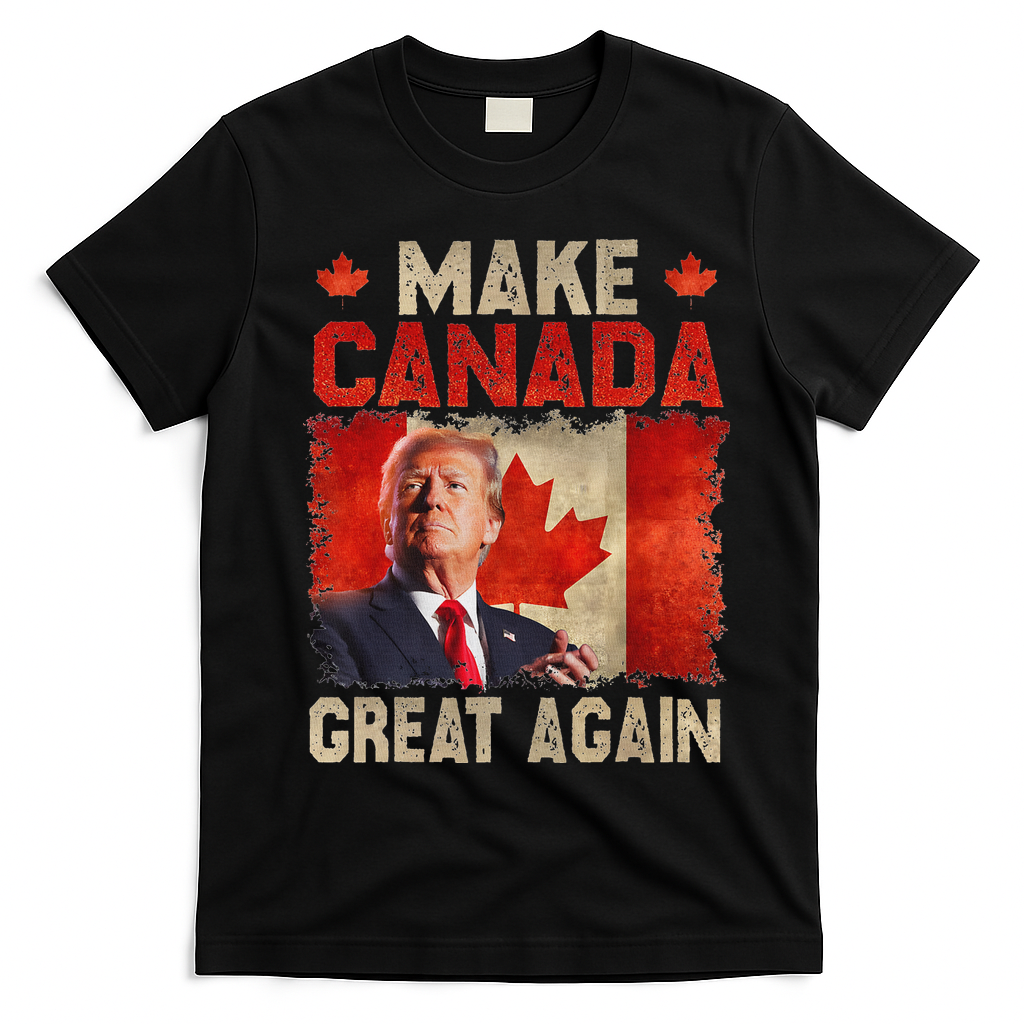 Make Canada Great Again Trump T-Shirt - Black
