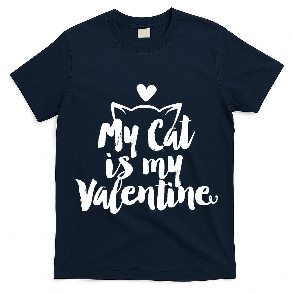 My Cat Is My Valentine Funny Cute T-Shirt