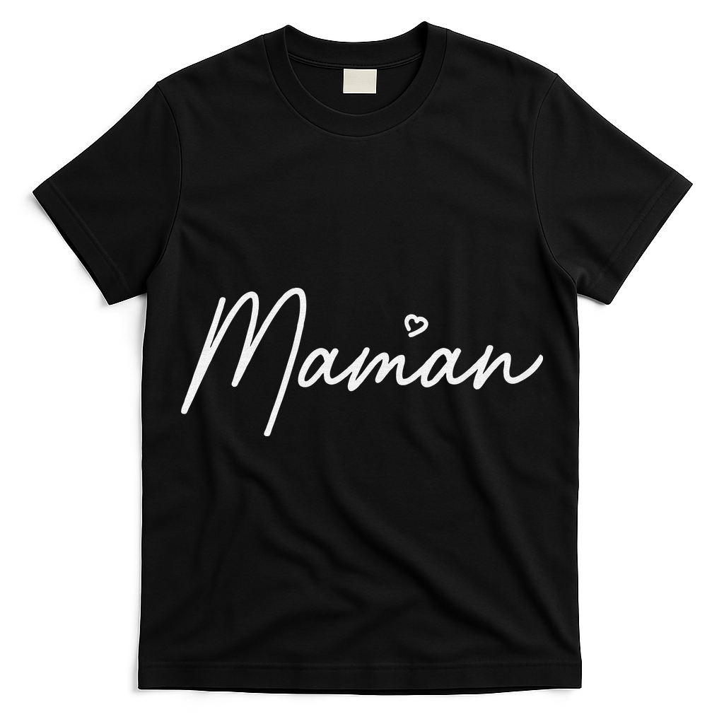 Maman Cute Mother's Day Gift In French Mom T-Shirt