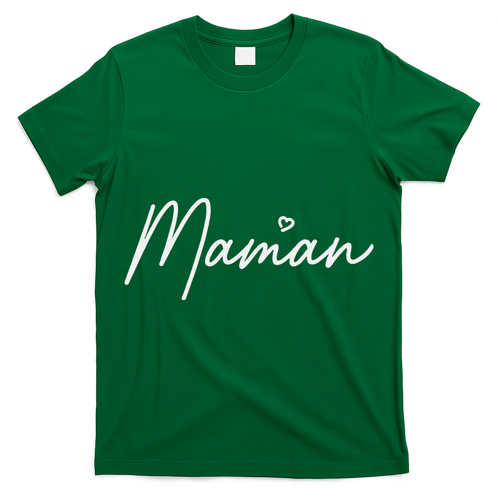 Maman Cute Mother's Day Gift In French Mom T-Shirt