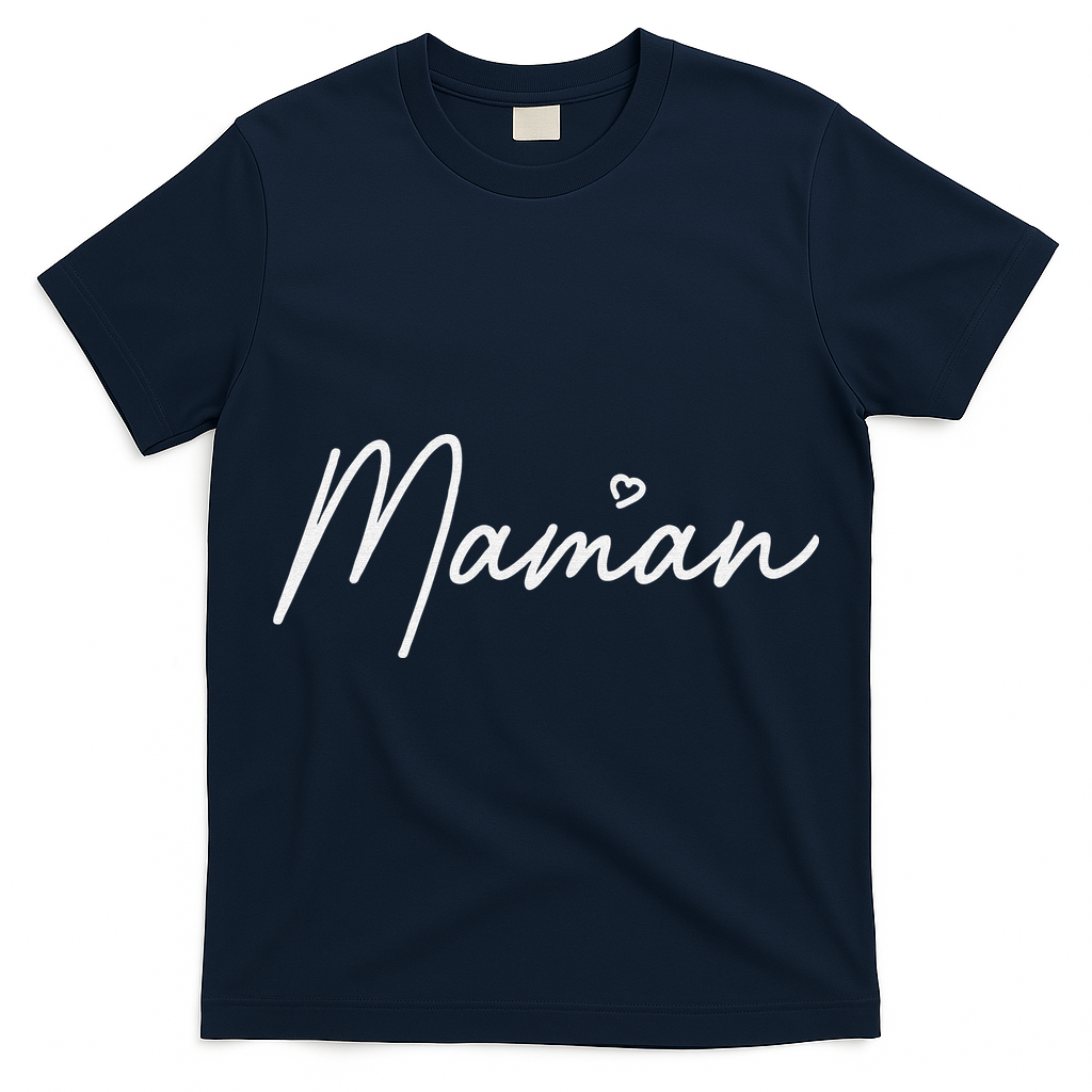 Maman Cute Mother's Day Gift In French Mom T-Shirt