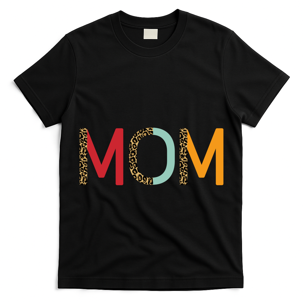 Mom Cheetah Print Cute Gift T-Shirt