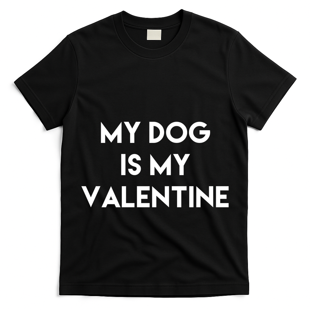 My Dog Is My Valentine Funny Cute T-Shirt