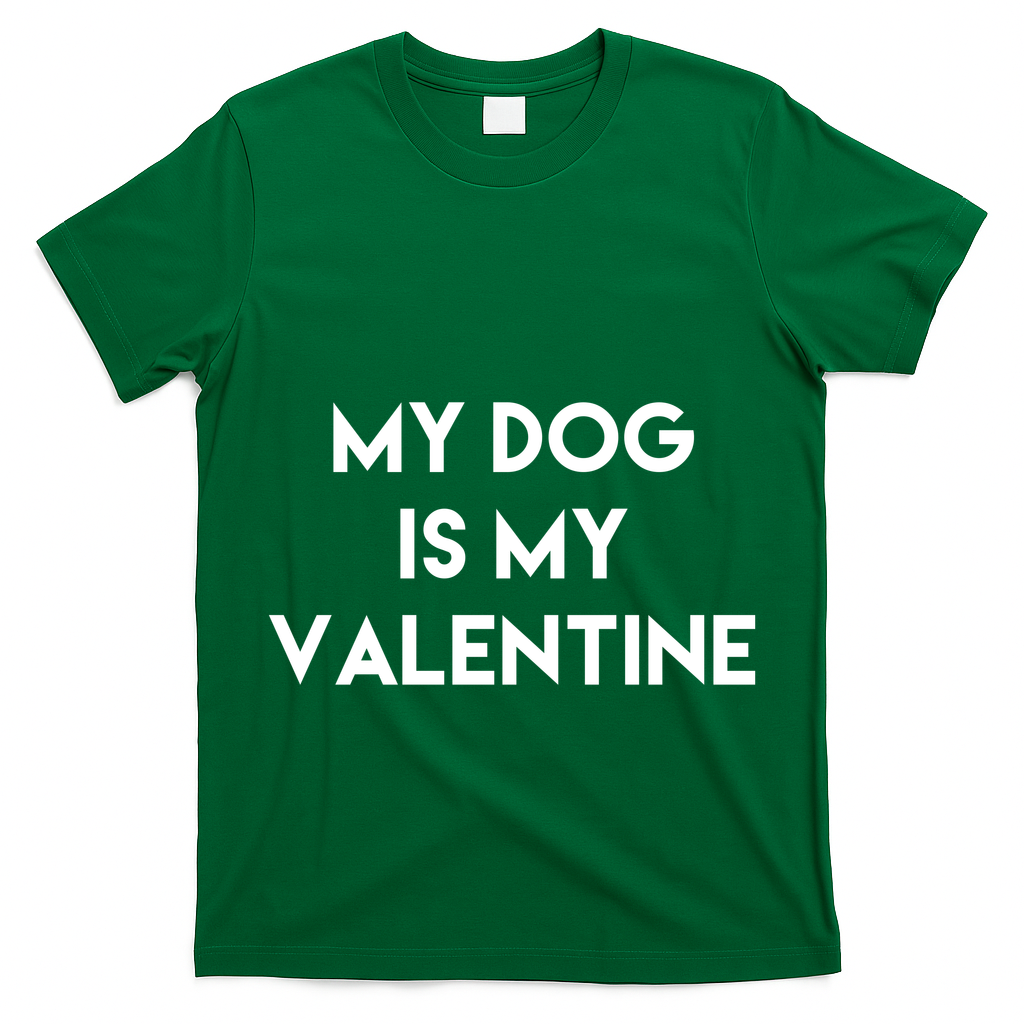 My Dog Is My Valentine Funny Cute T-Shirt