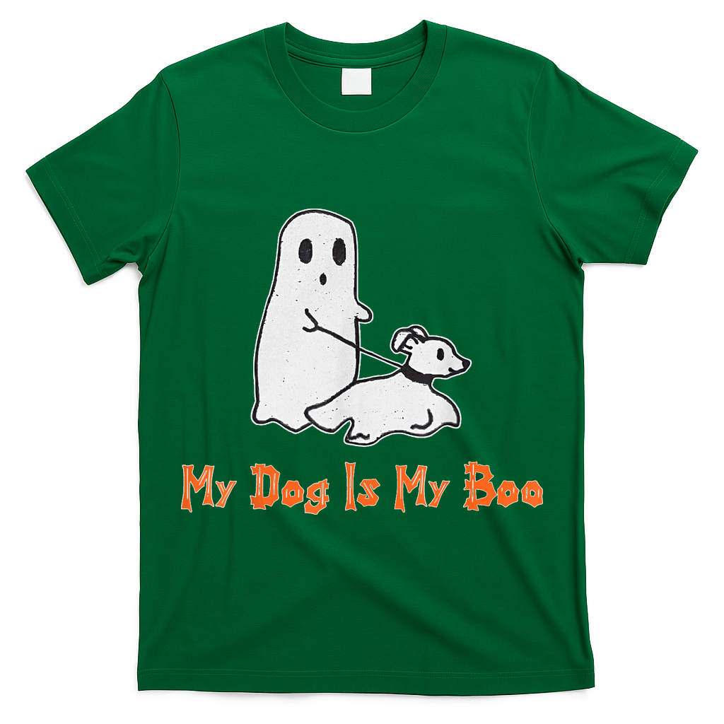 My Dog Is My Boo Ghost Halloween Dog Lover T-Shirt