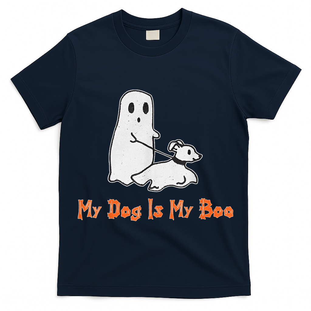 My Dog Is My Boo Ghost Halloween Dog Lover T-Shirt
