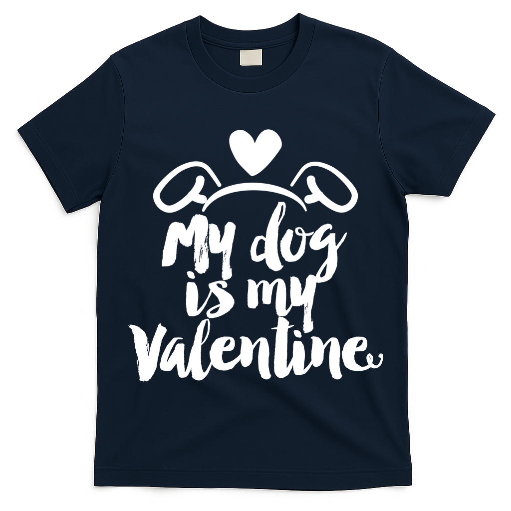 My Dog Is My Valentine Cute T-Shirt