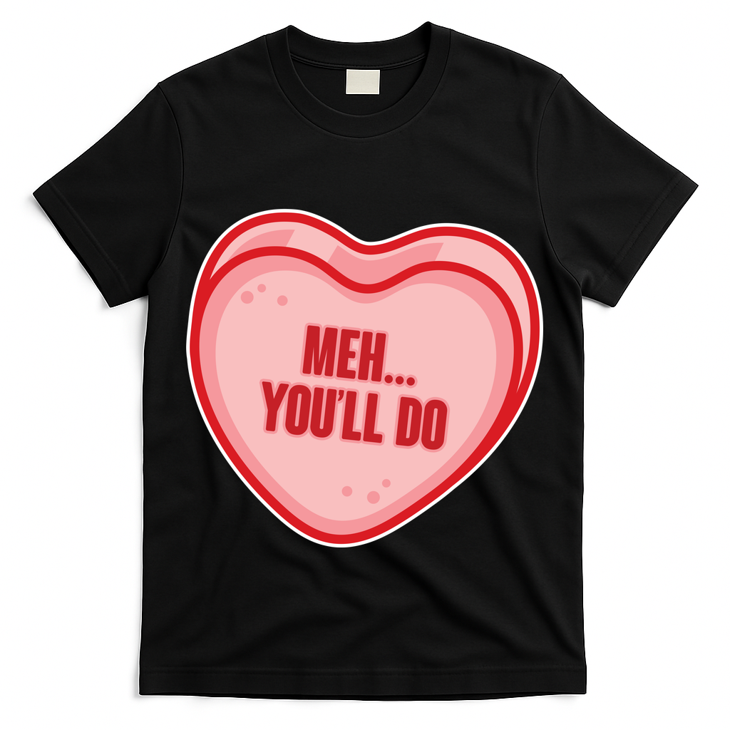 Meh You'll Do Funny Anti Valentine T-Shirt