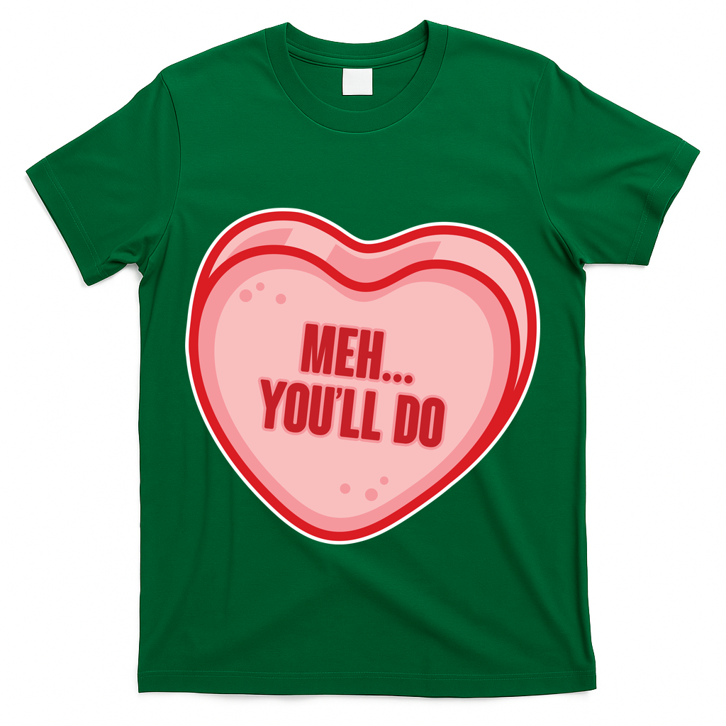 Meh You'll Do Funny Anti Valentine T-Shirt