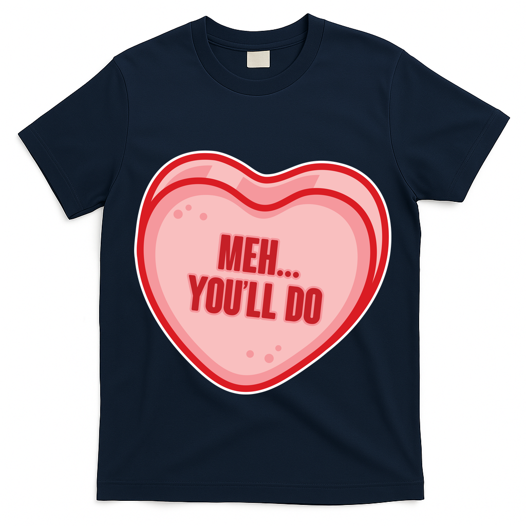 Meh You'll Do Funny Anti Valentine T-Shirt