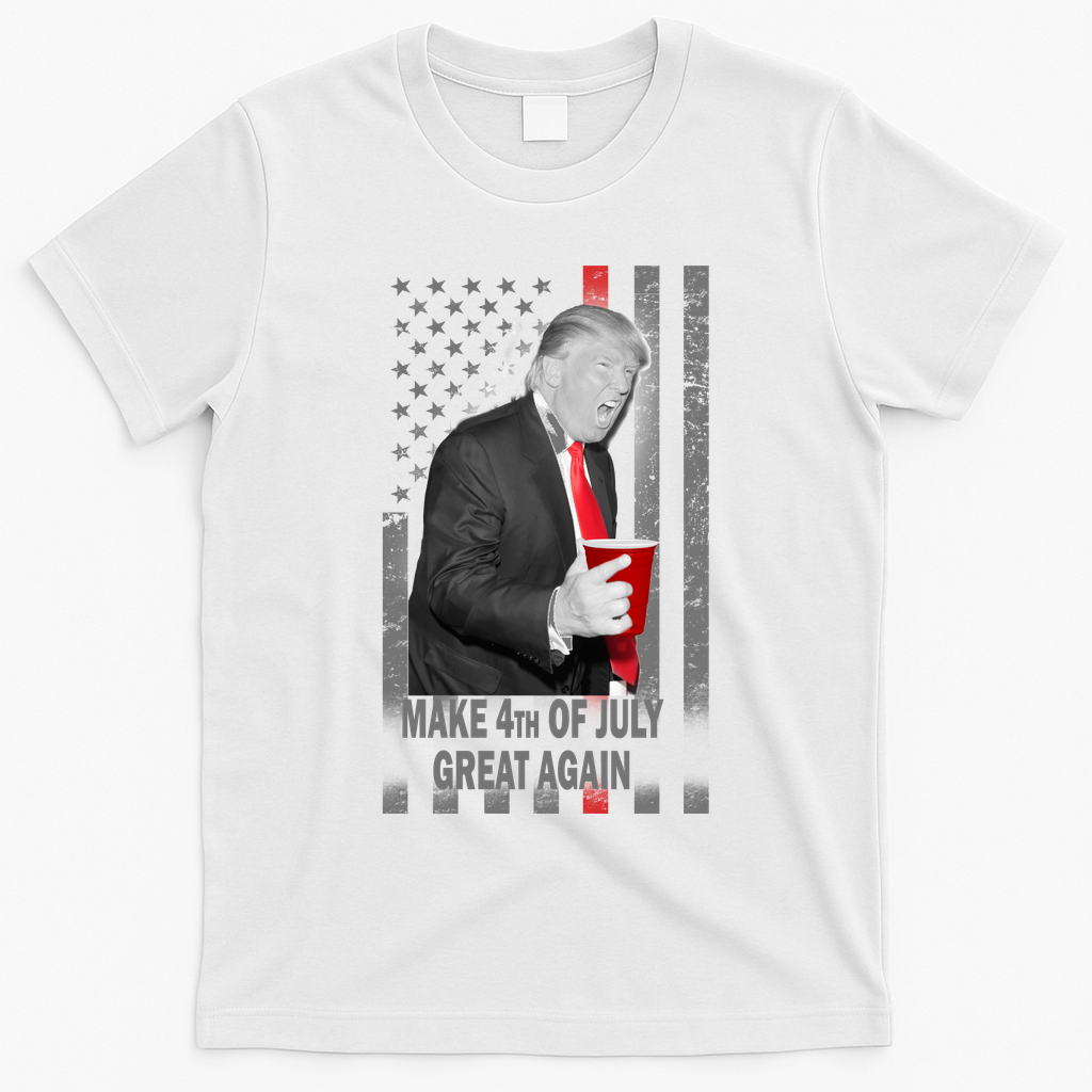 Donald Trump Make 4th Of July Great Again T-Shirt - White