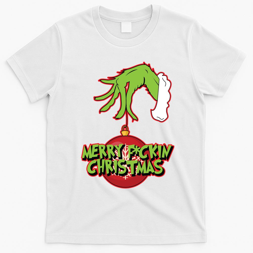 Merry F*Ckin Christmas T-Shirt - White