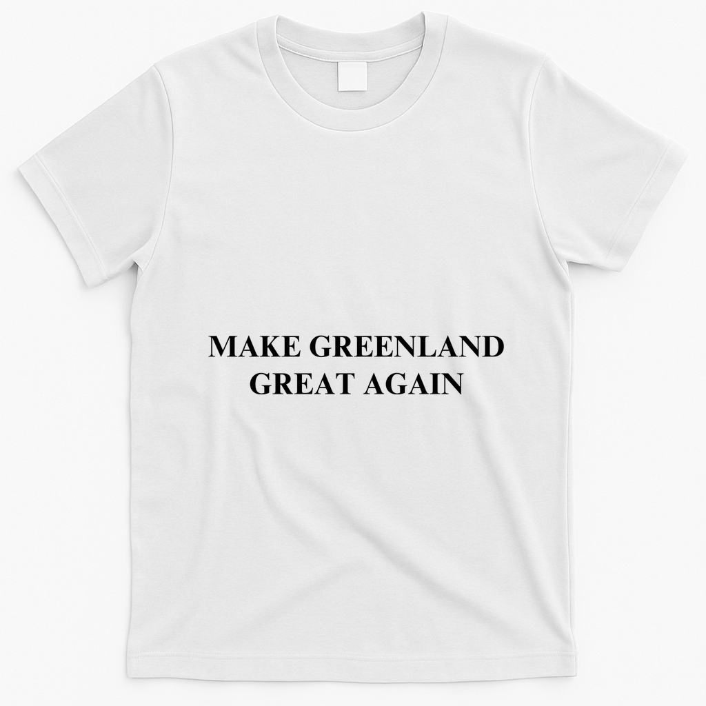 Make Greenland Great Again Green Trump Meme T-Shirt - White