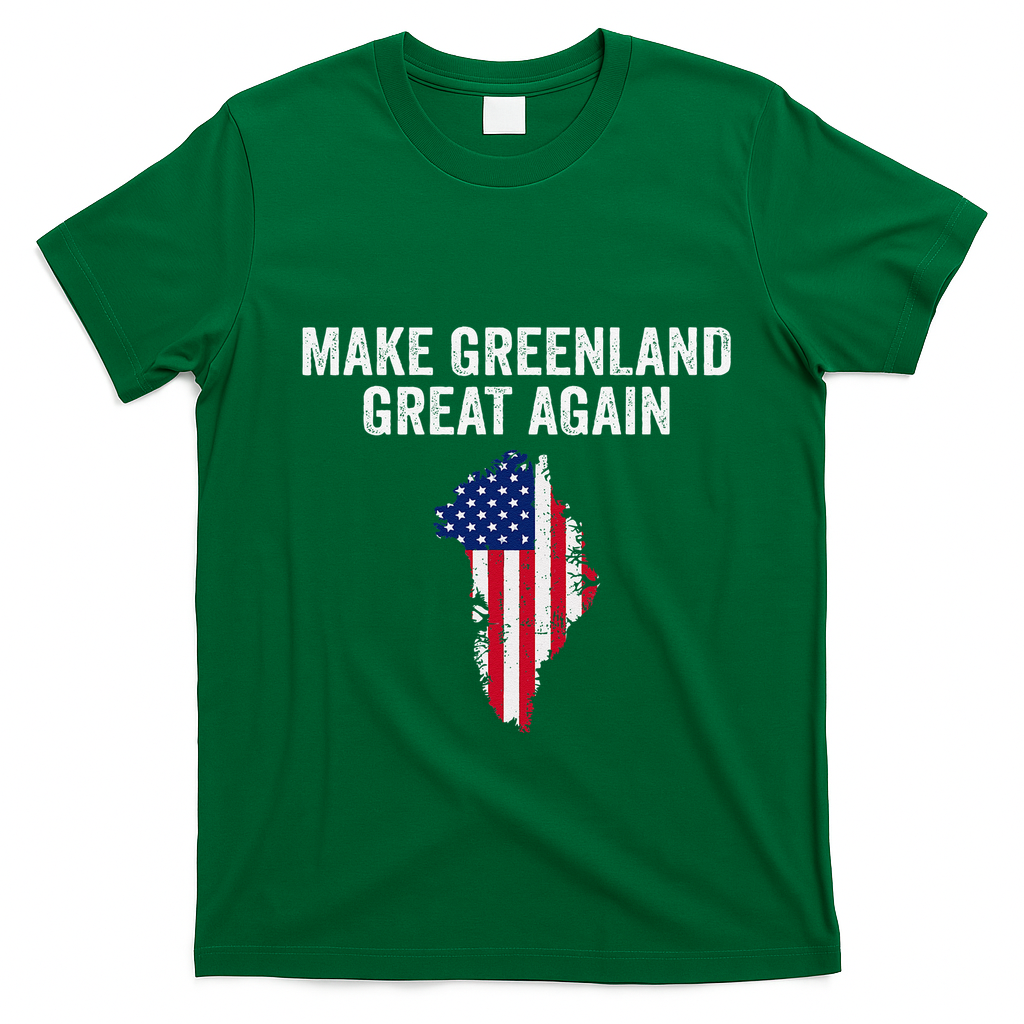 Make Greenland Great Again Trump Meme Gift T-Shirt - Irish Green