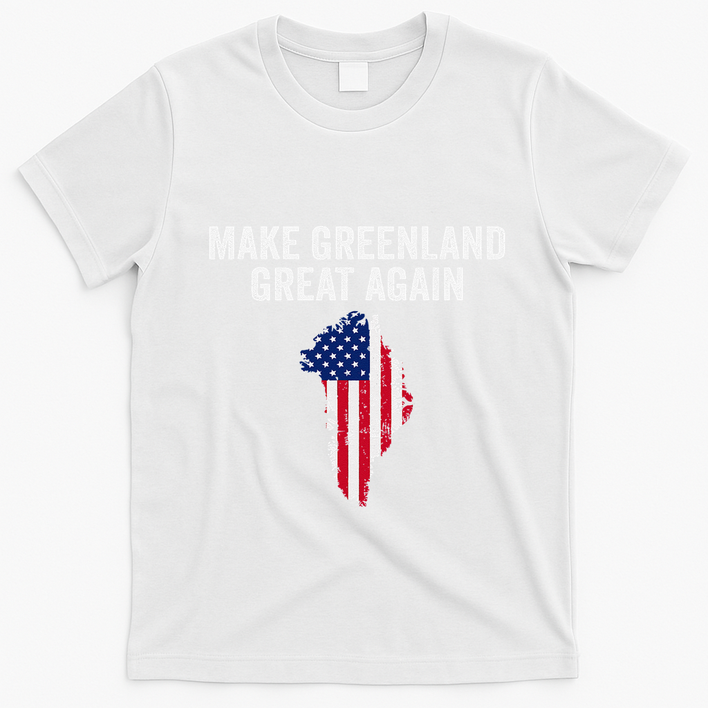 Make Greenland Great Again Trump Meme Gift T-Shirt - White
