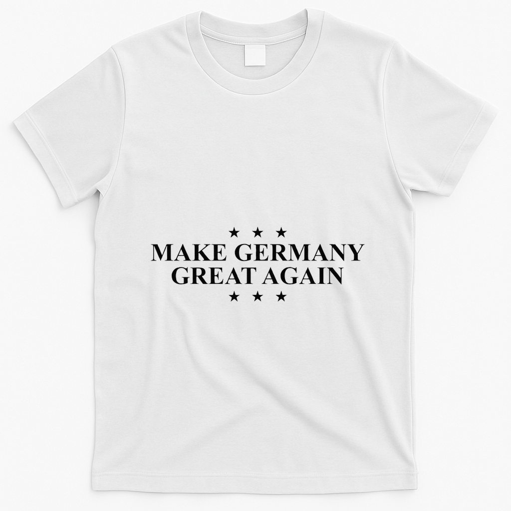 Make Germany Great Again Funny Trump Slogan Germany T-Shirt - White