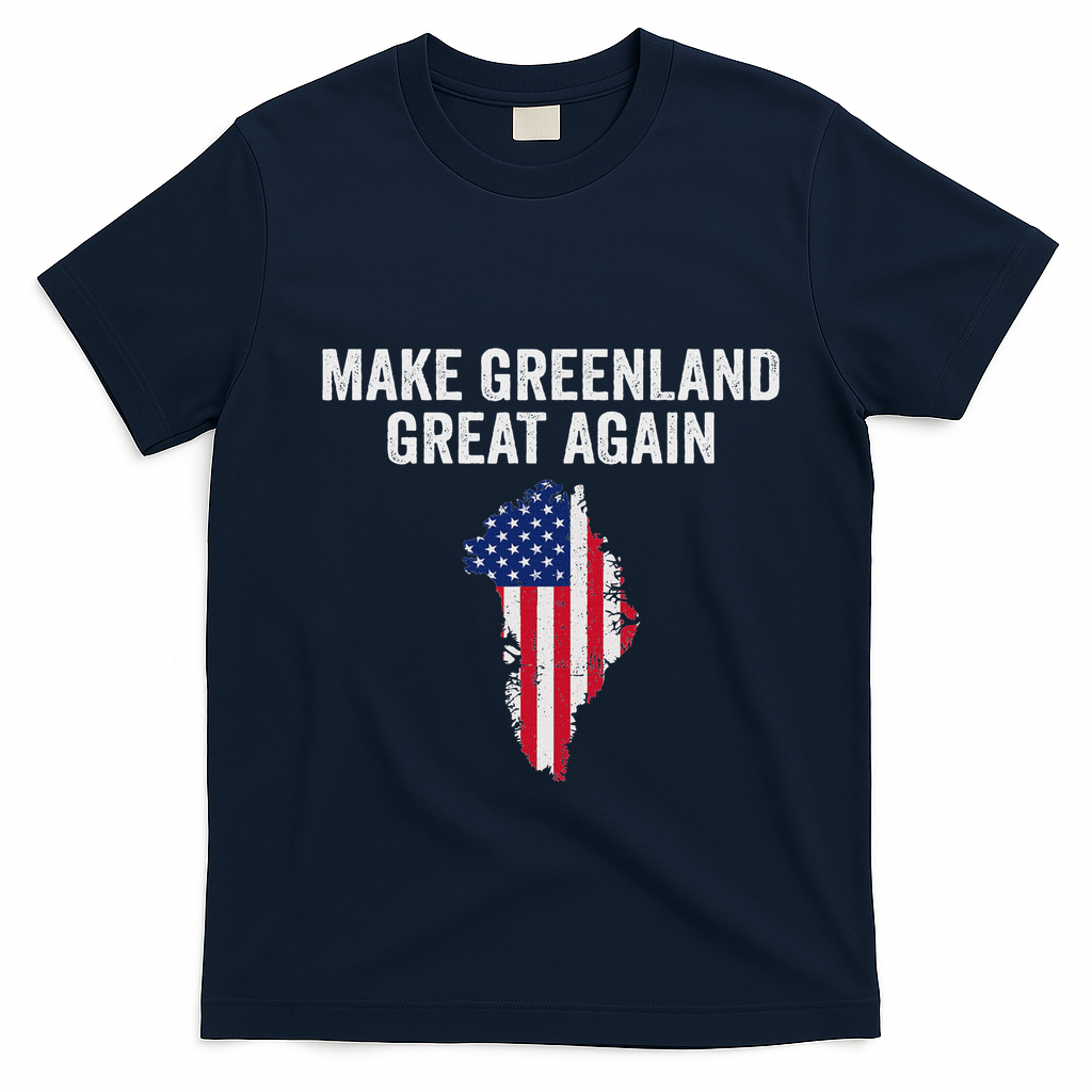 Make Greenland Great Again Trump T-Shirt - Navy Blue