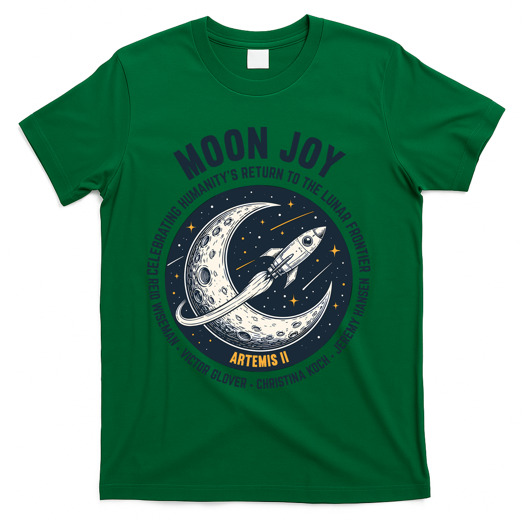Moon Joy Artemis II T-Shirt - Green