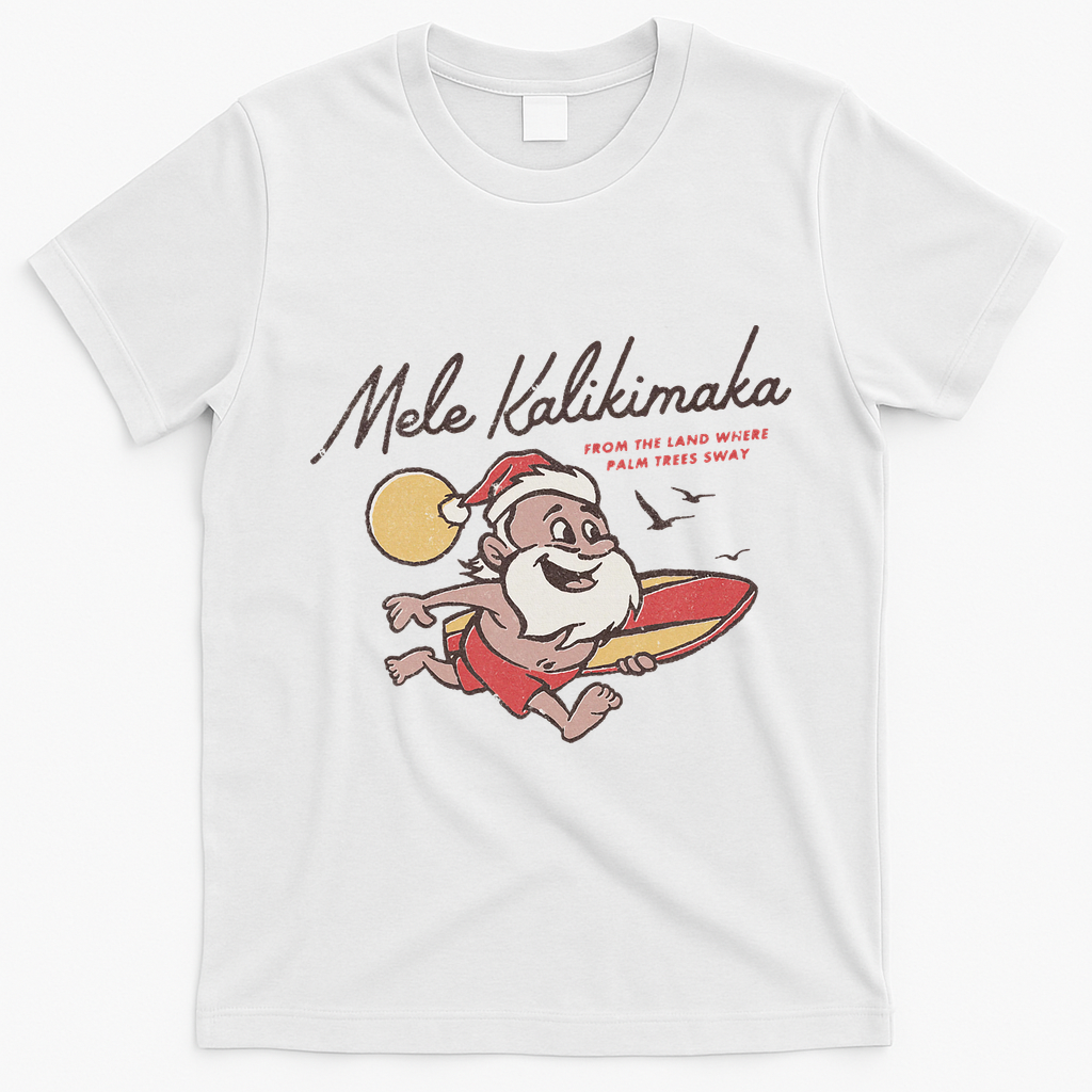 Mele Kalikimaka Hawaiian Christmas Mele Kalikimaka T-Shirt - White