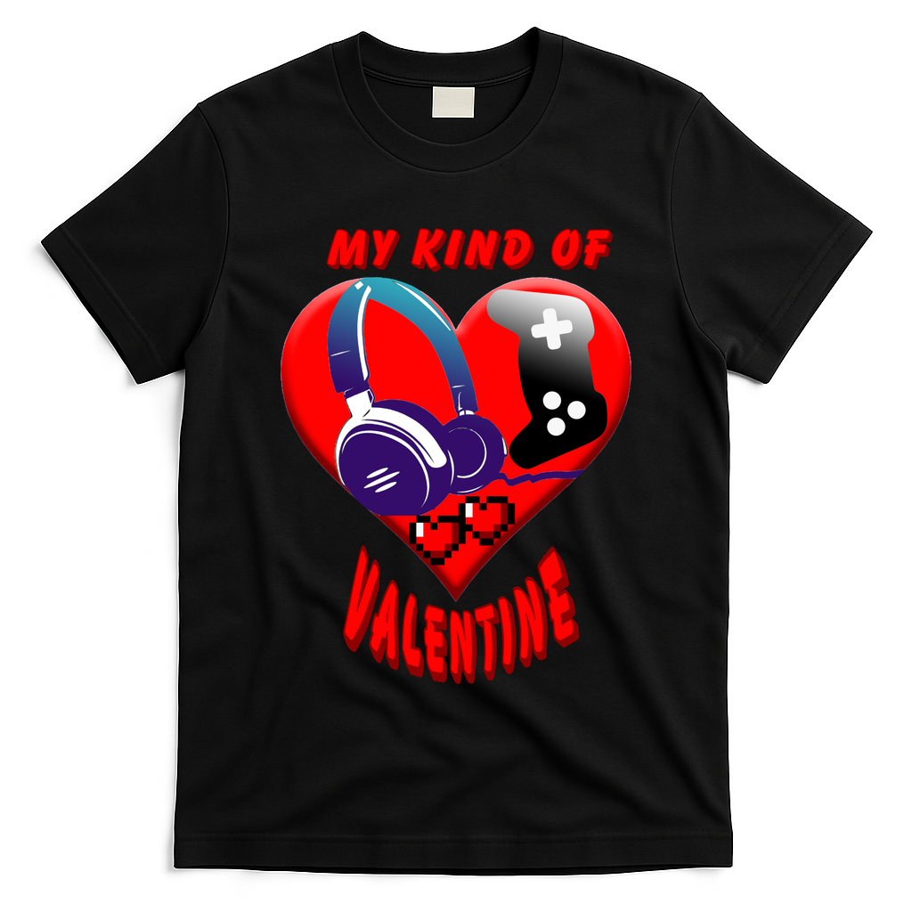 My Kind Of Valentine Gamer  T-Shirt