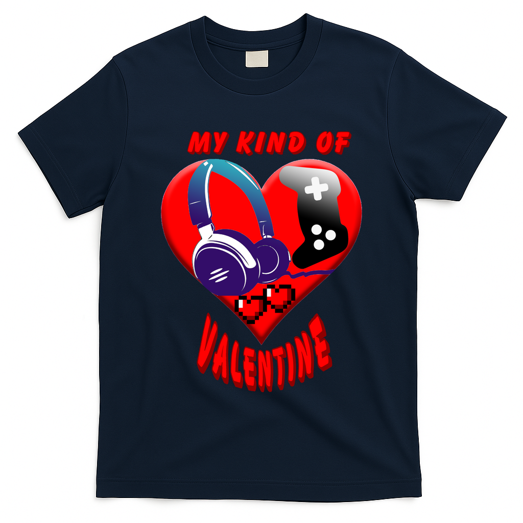 My Kind Of Valentine Gamer  T-Shirt