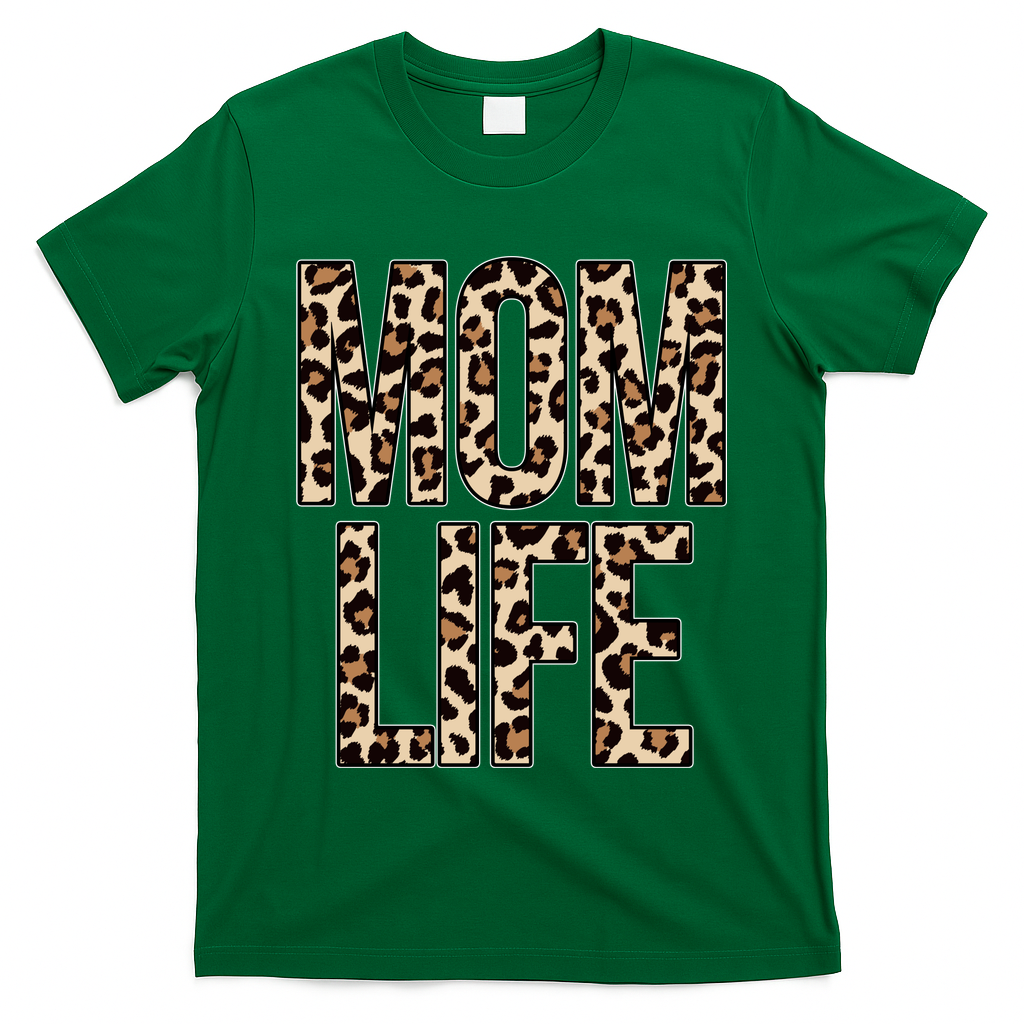Mom Life Cheetah Print Cute Mother's Day Gift T-Shirt
