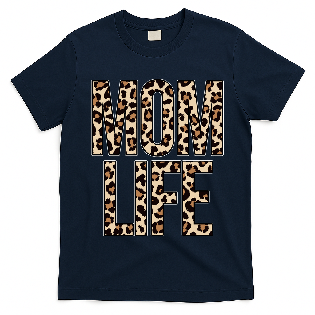 Mom Life Cheetah Print Cute Mother's Day Gift T-Shirt