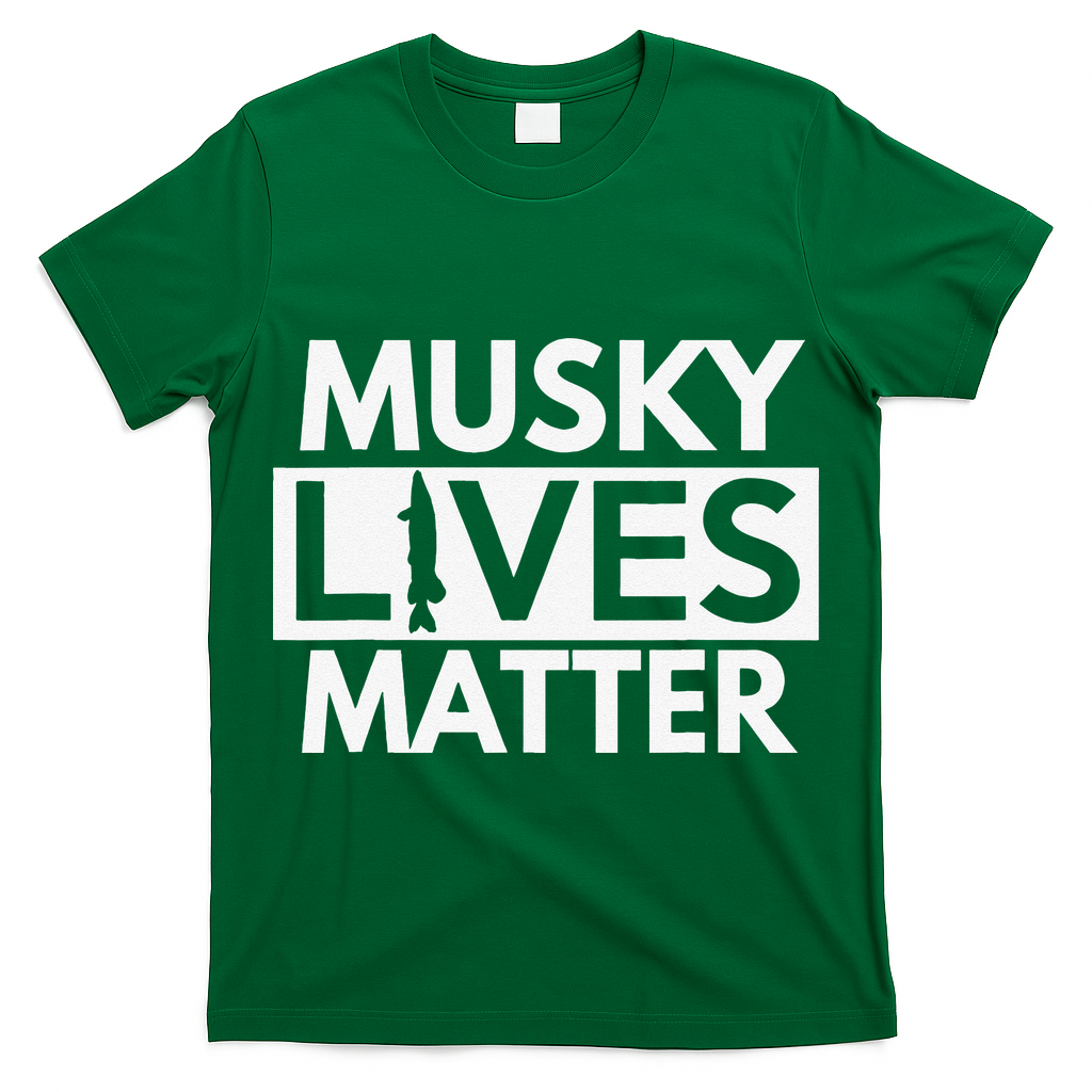 Musky Lives Matter Funny Muskie Fishing T-Shirt