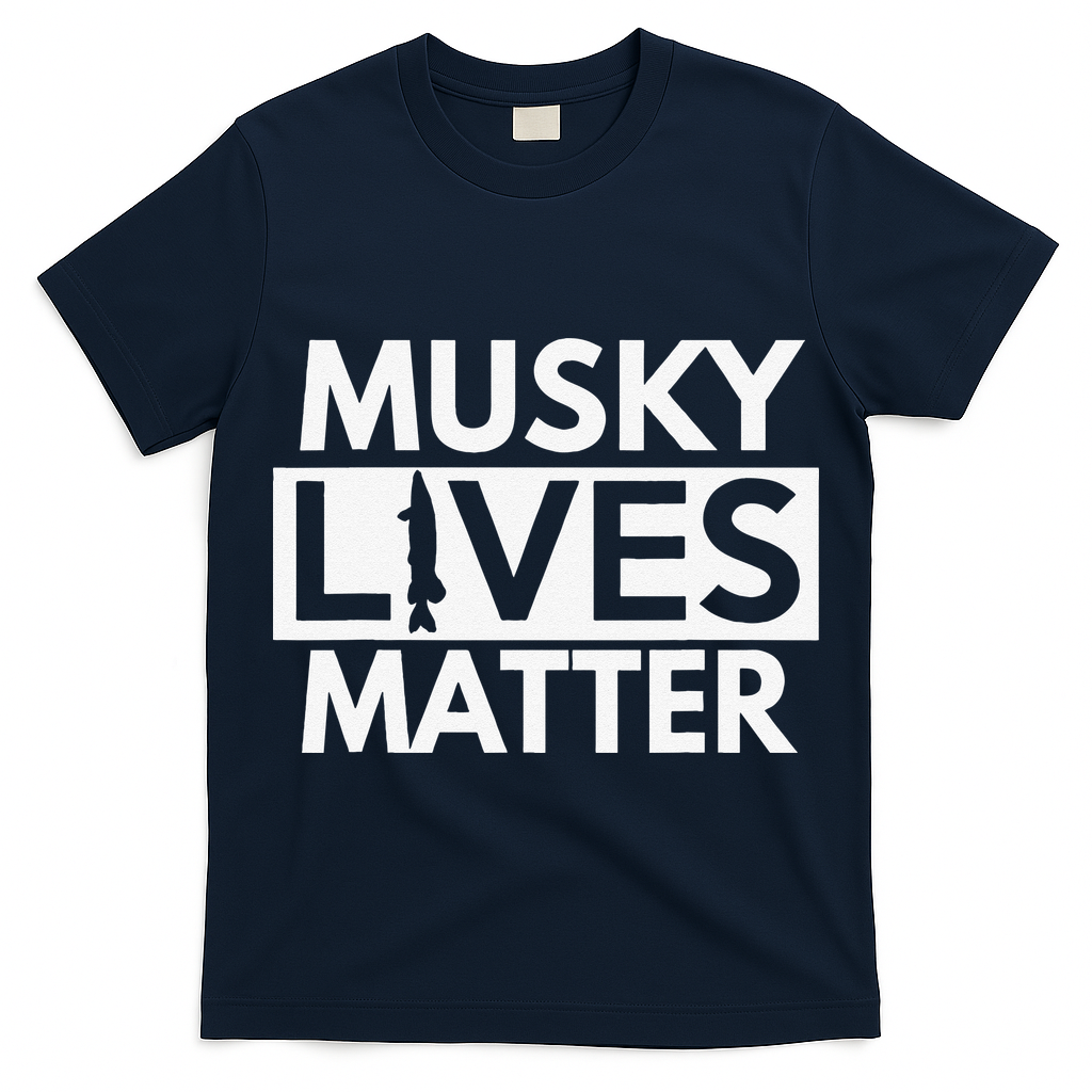 Musky Lives Matter Funny Muskie Fishing T-Shirt