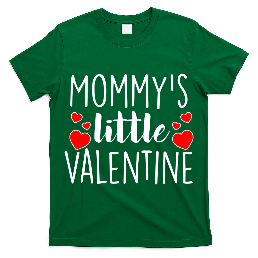 Mommy's Little Valentine Hearts Love T-Shirt