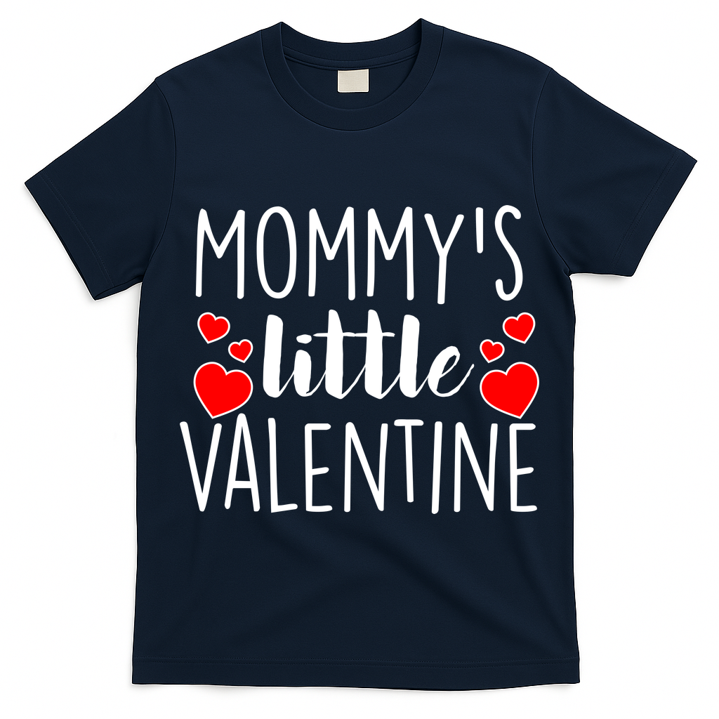 Mommy's Little Valentine Hearts Love T-Shirt