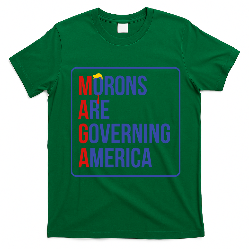 Maga Morons Are Governing America T-Shirt - Irish Green