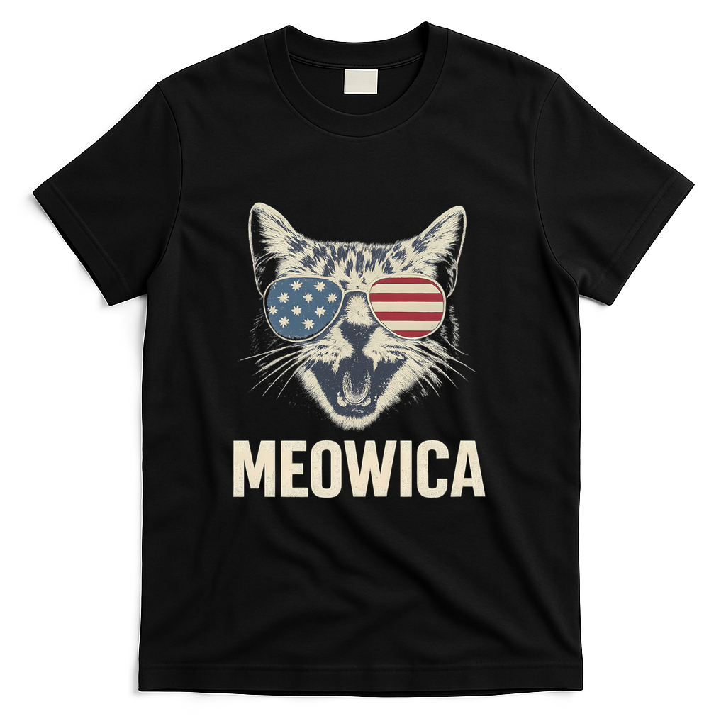 Meowica T-Shirt - Black
