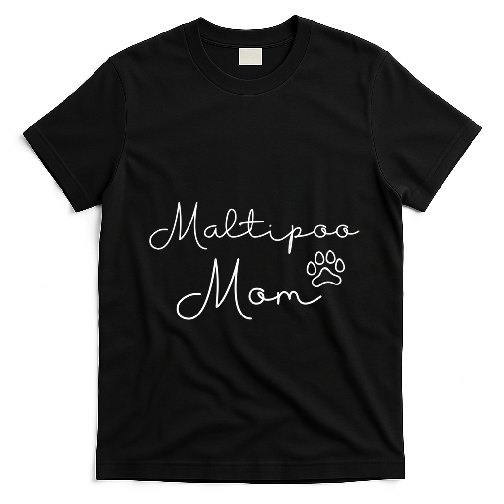 Maltipoo Mom Malitpoo Momma Maltipoo Mama Gift T-Shirt - Black