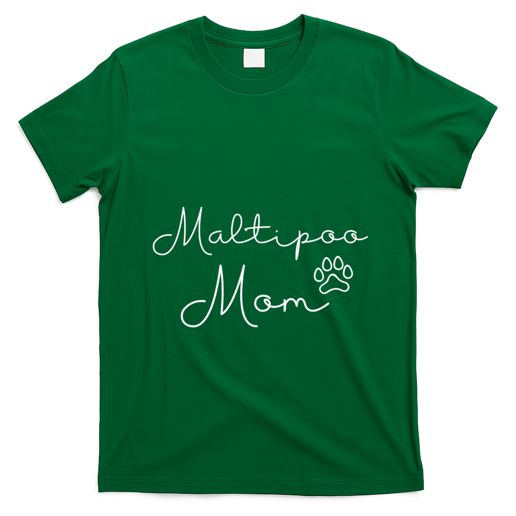 Maltipoo Mom Malitpoo Momma Maltipoo Mama Gift T-Shirt - Irish Green