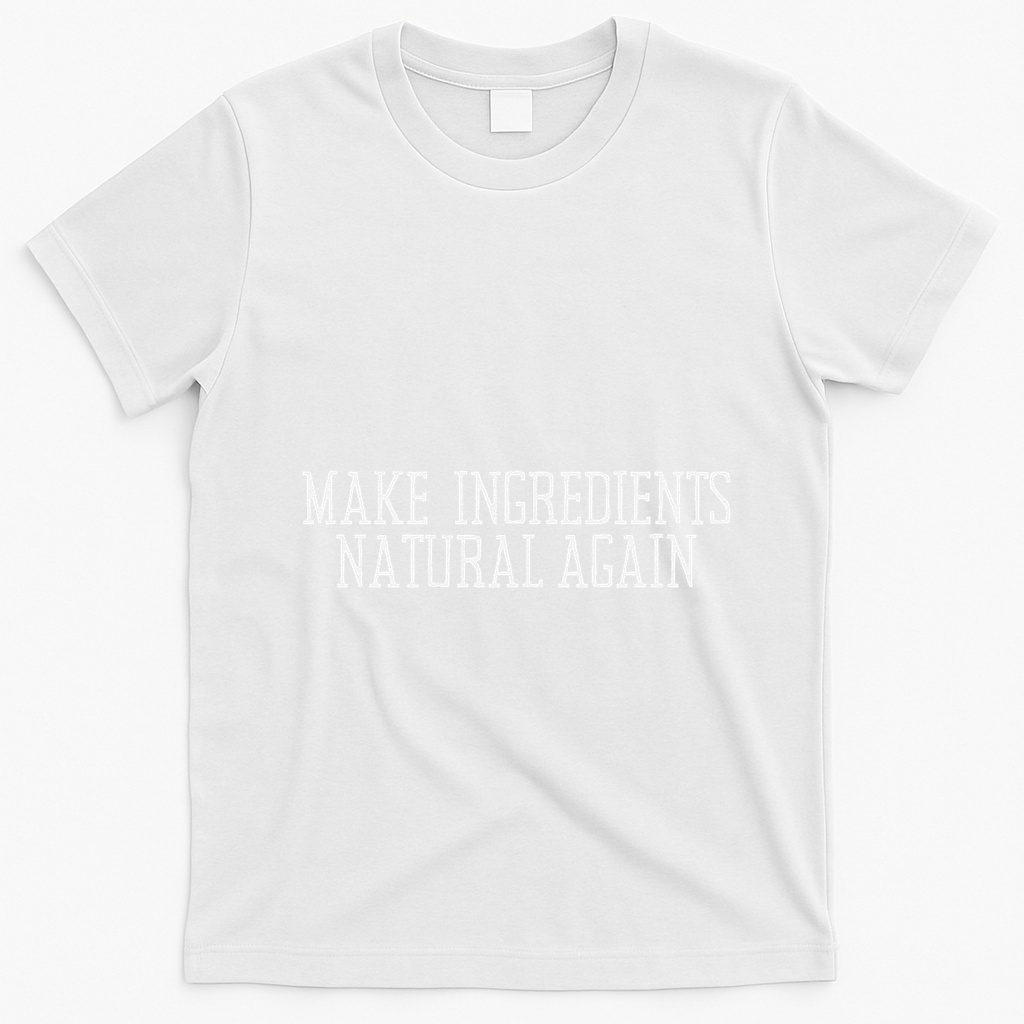 Maha Maga Make Ingredients Natural Again Rfk Jr Trump Green T-Shirt - White