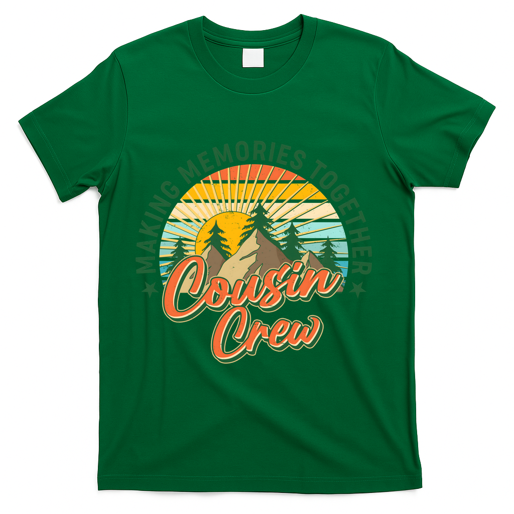Making Memories Together Cousin Crew T-Shirt - Green