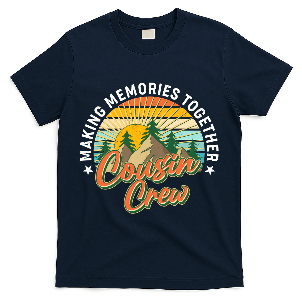 Making Memories Together Cousin Crew T-Shirt - Navy