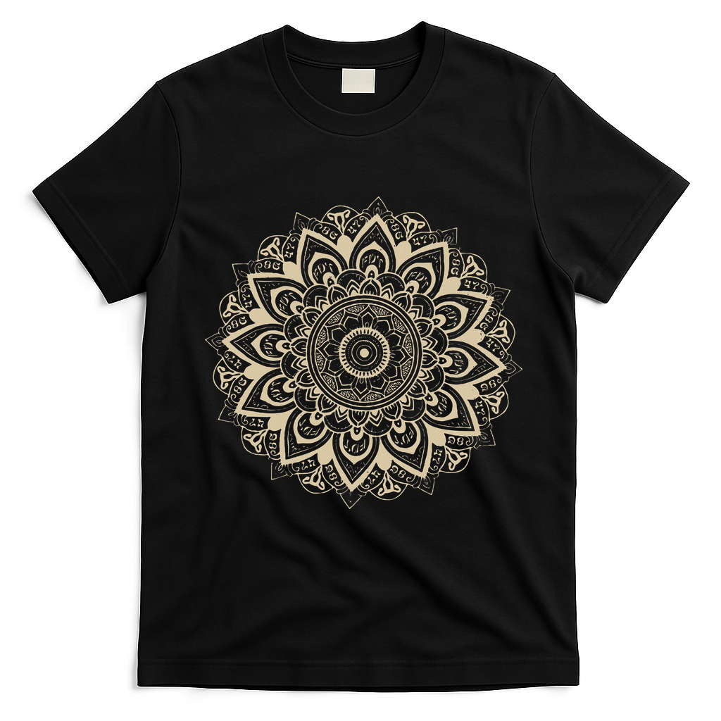 Mandala Style 86 47 Subtle Anti Trump Resist 8647  T-Shirt - Black