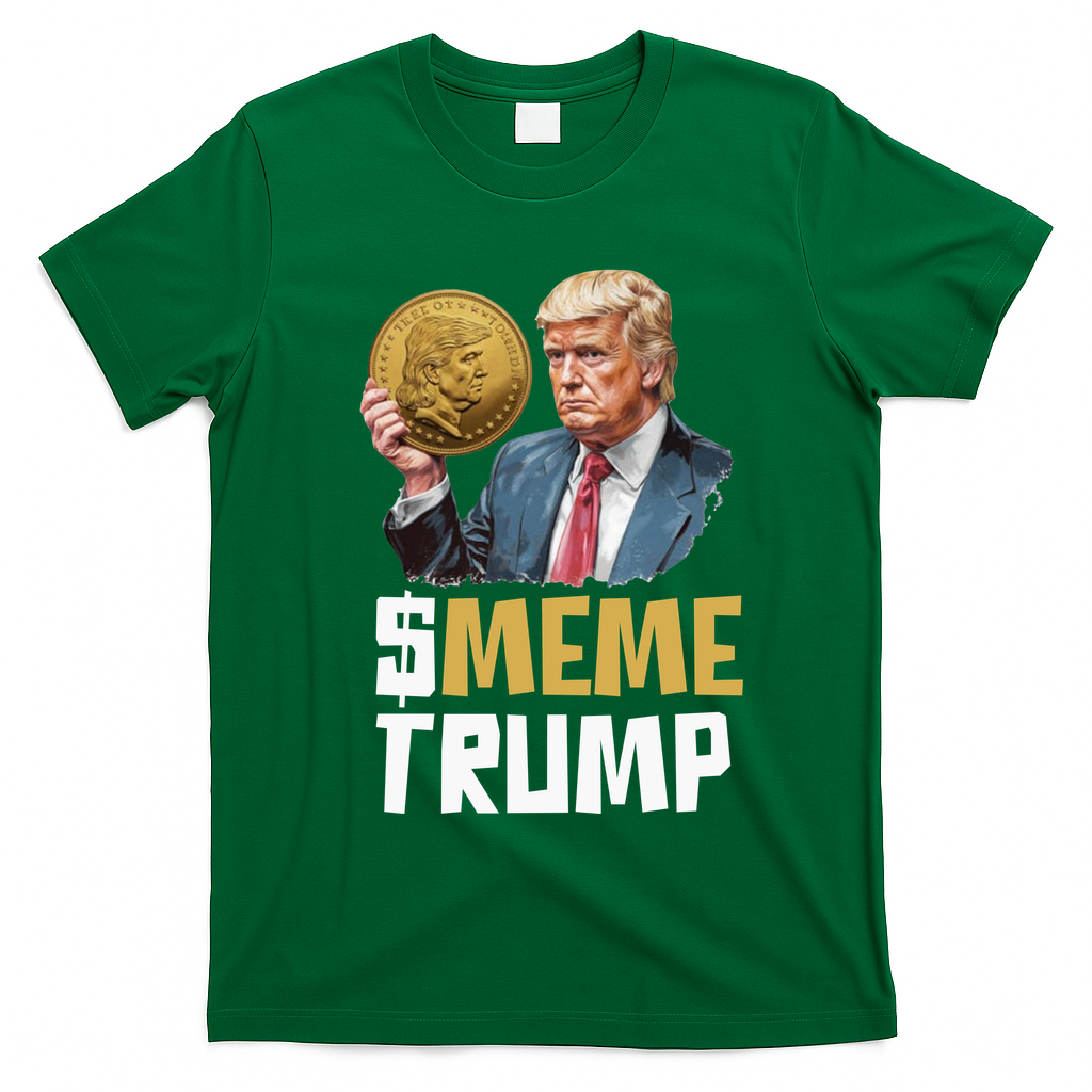 Meme Trump Coin Crypto Currency $Trump T-Shirt - Irish Green
