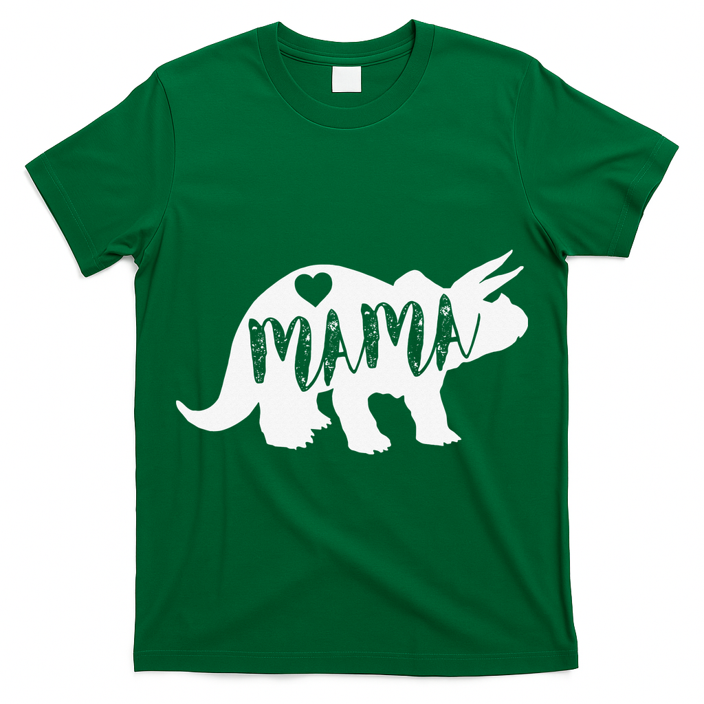 Mama Triceratops Dinosaur Funny Gift For Mother Day T-Shirt