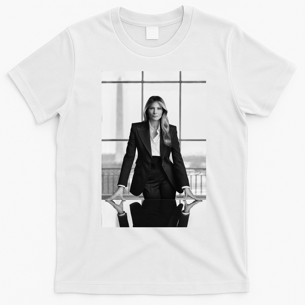 Melania Trump First Lady Official White House Portrait T-Shirt - White