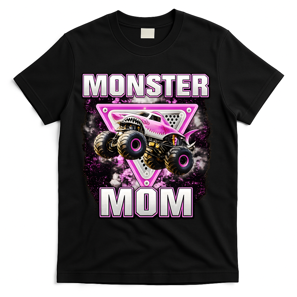 Monster Truck Mom T-Shirt - Black