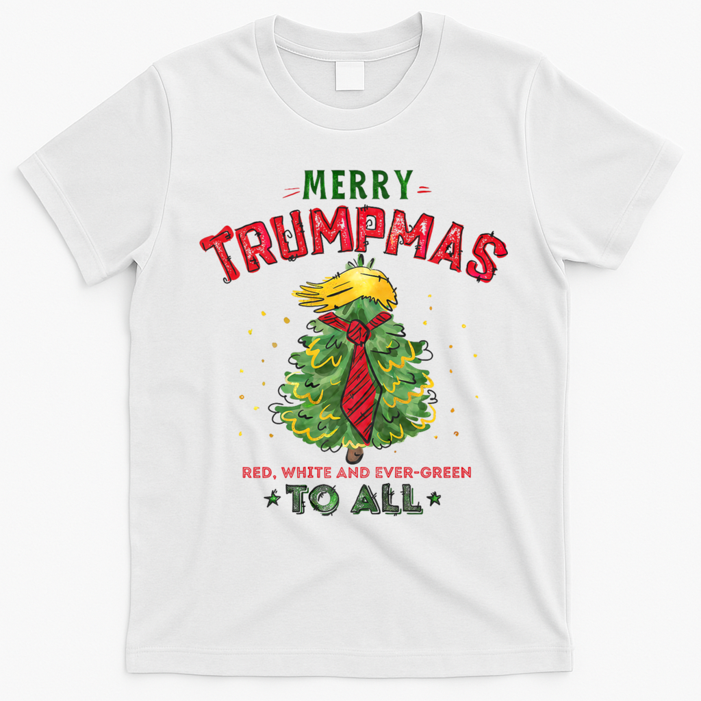 Merry Trumpmas Santa Trump Christmas T-Shirt - White