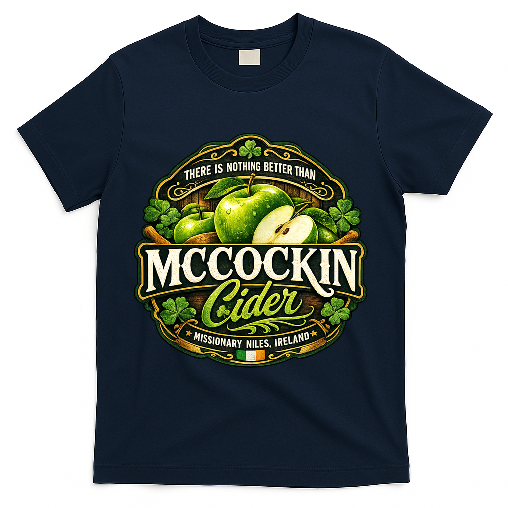 Nothing Better Than Mccockin Cider T-Shirt - Navy
