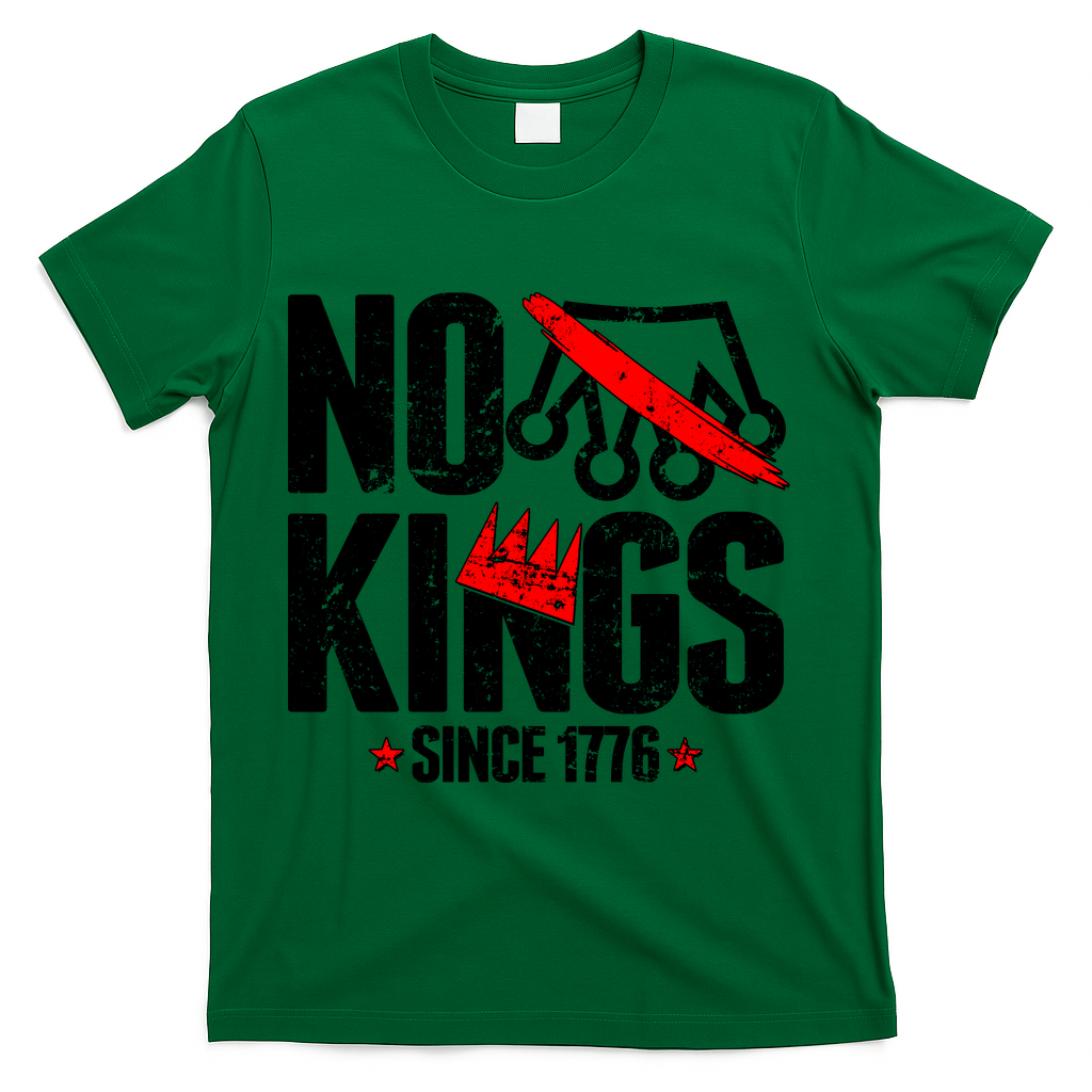 No Kings Since 1776 T-Shirt - Green