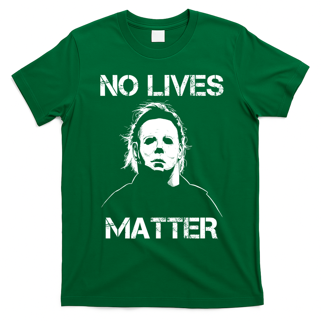 No Lives Matter Halloween Scary Parody T-Shirt - Irish Green