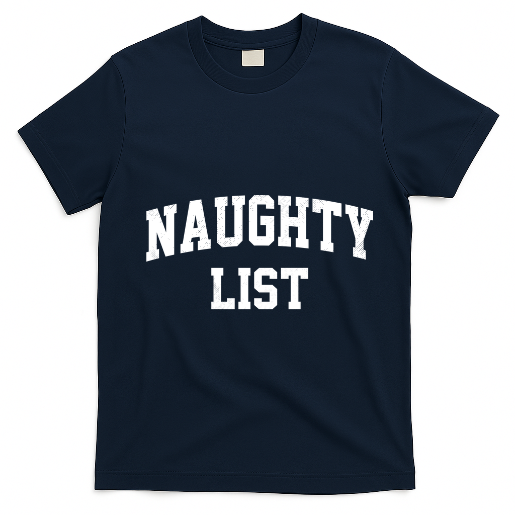 Naughty List T-Shirt - Navy Blue