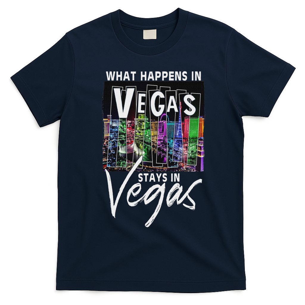 New Las Vegas Love For Holidays In Vegas Souvenir T-Shirt - Navy Blue